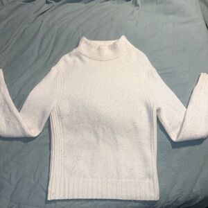 J. Crew white turtleneck sweater
